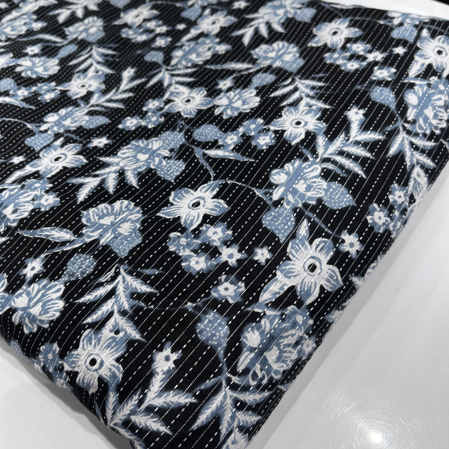 Pure Katha Cotton Prints (Black)