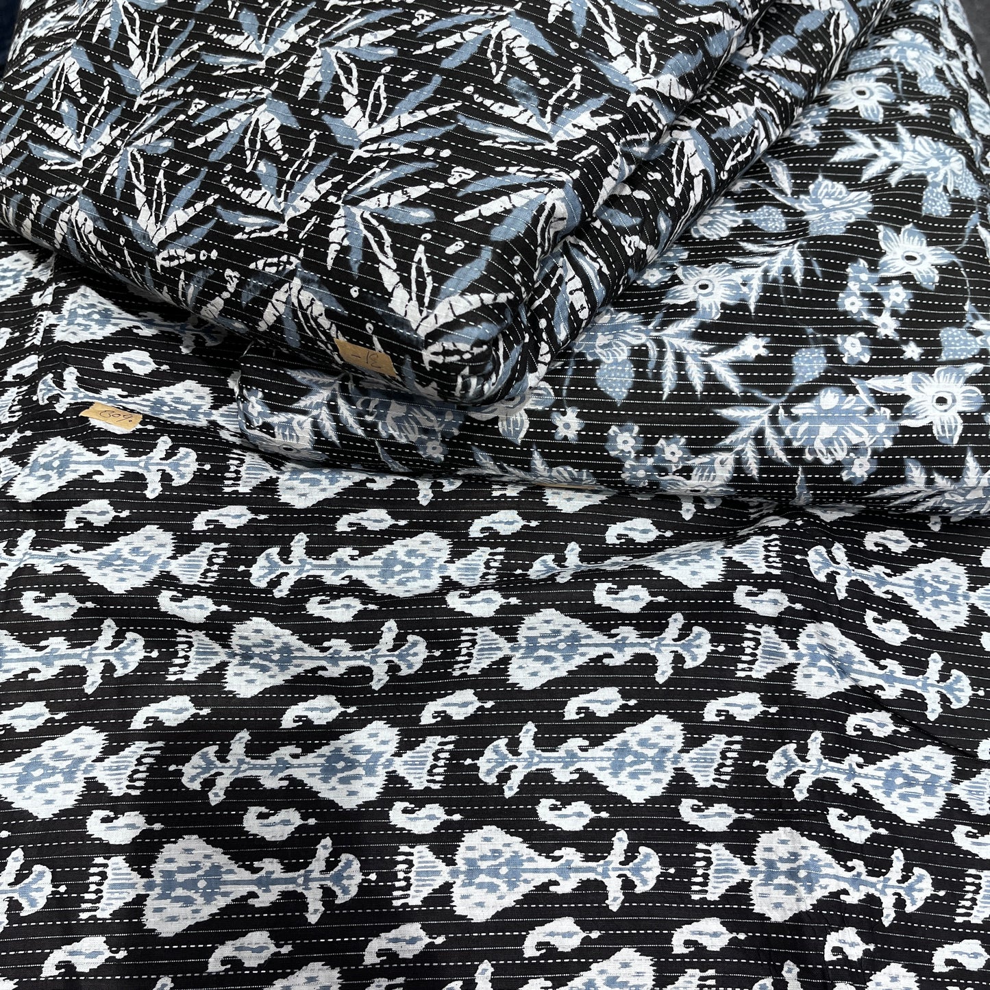 Pure Katha Cotton Prints (Black)