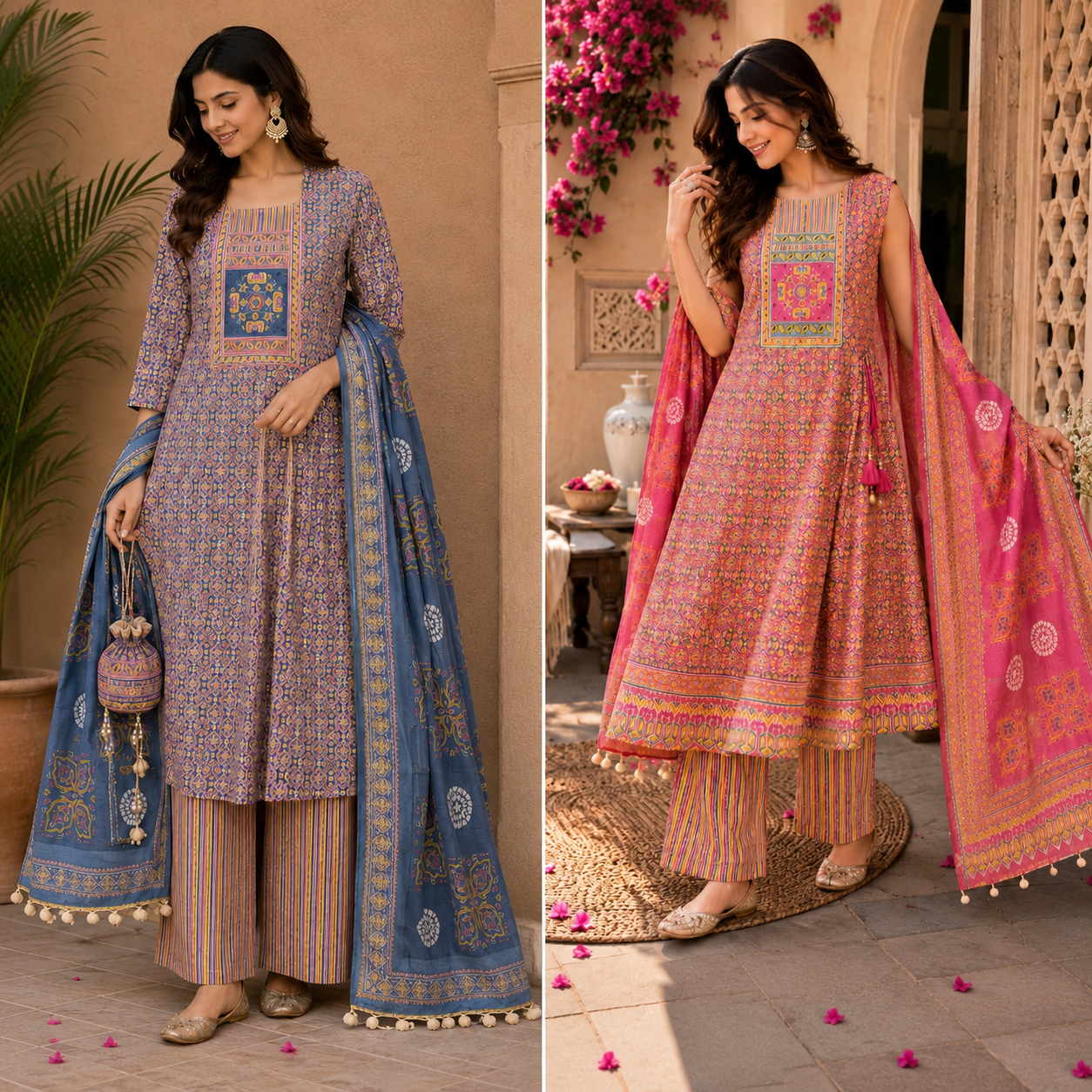 Pure Cotton Printed Unstitched Suit (₹999 per suit)