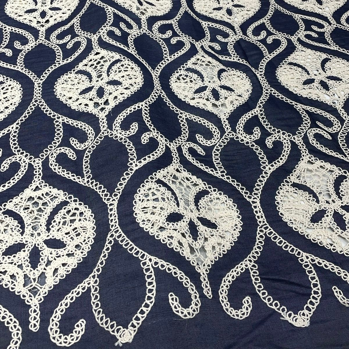 Denim Hakoba Cutwork Embroidery 54” @₹1000/mtr