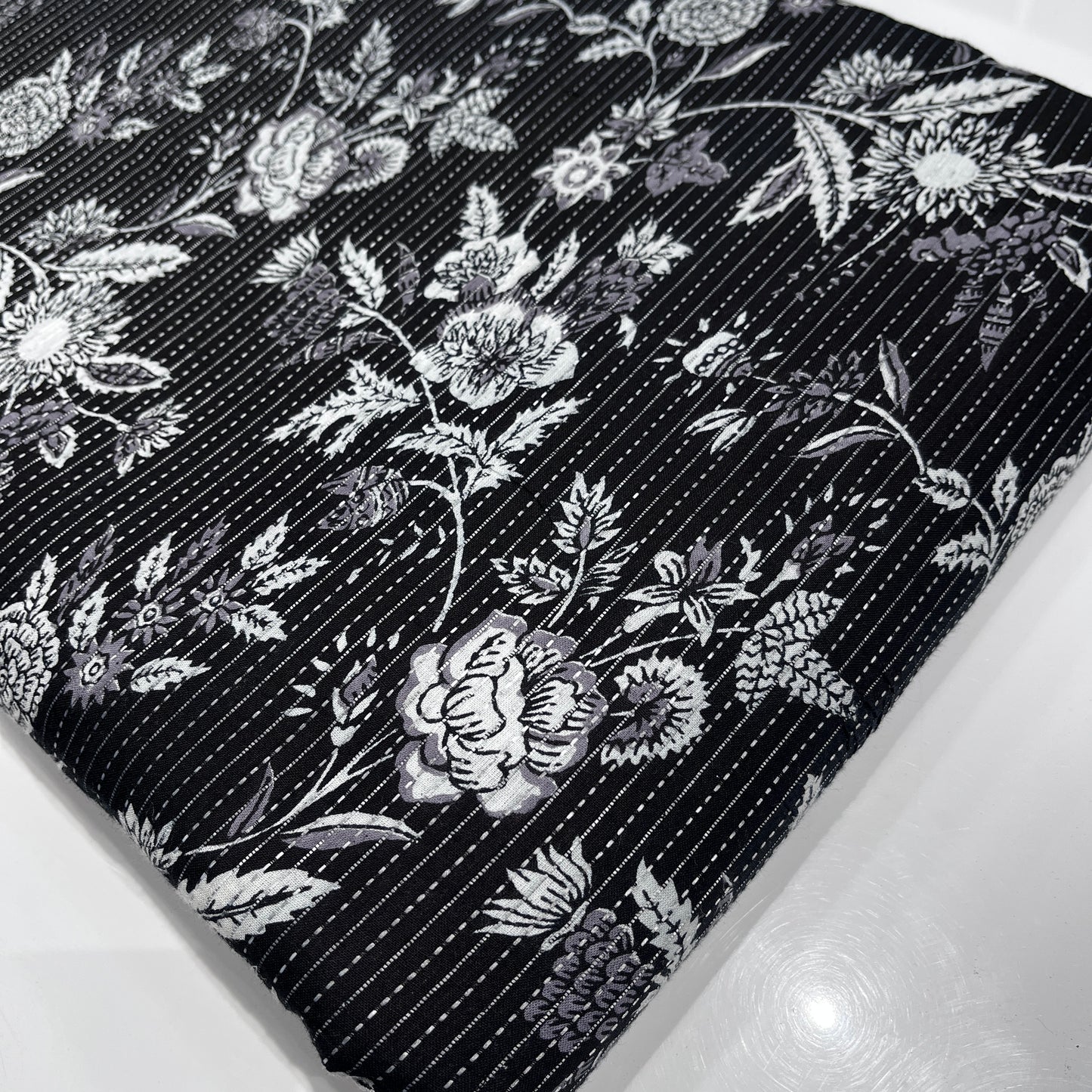 Pure Katha Cotton Prints (Black)