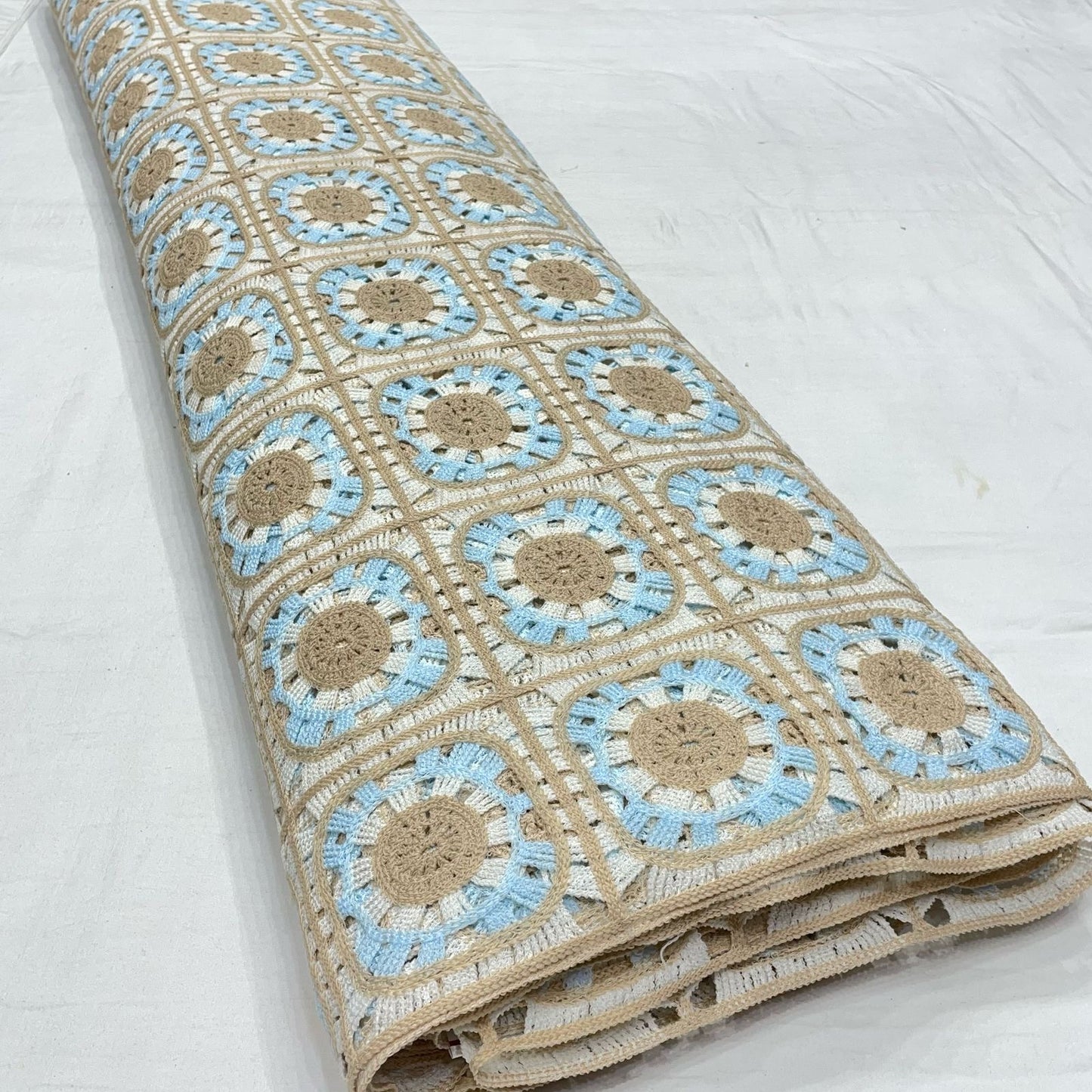 Cutwork Crochet Hakoba Fabric 52”