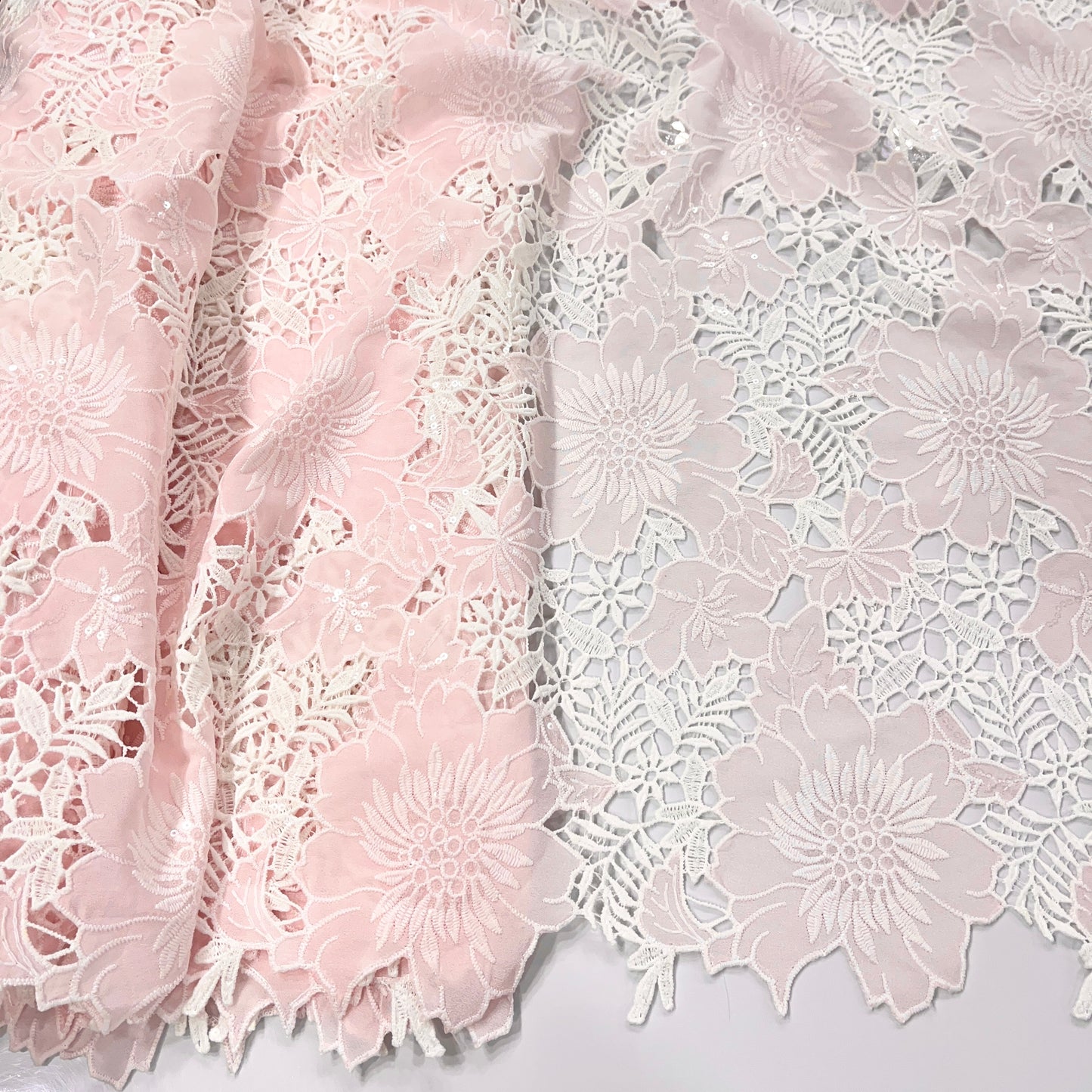 Summer Crepe Hakoba Cutwork Embroidery 52”