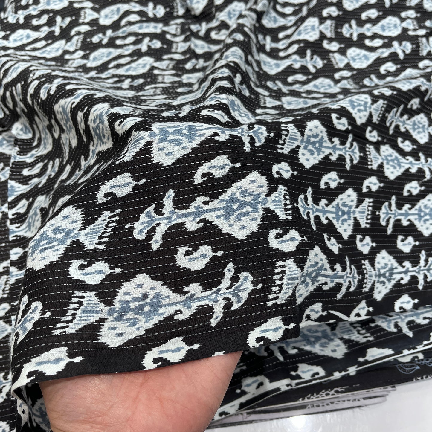 Pure Katha Cotton Prints (Black)