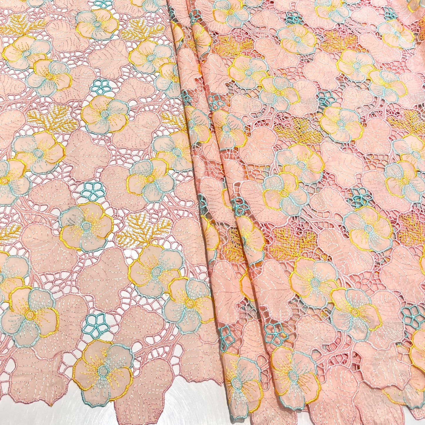 Crepe Hakoba Cutwork Embroidery 52”
