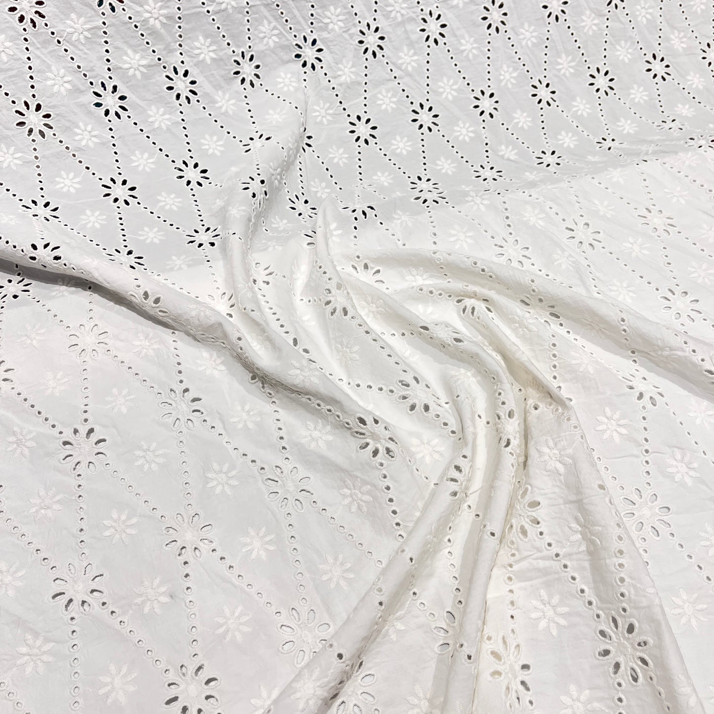 Pure Cotton Hakoba Cutwork Embroidery