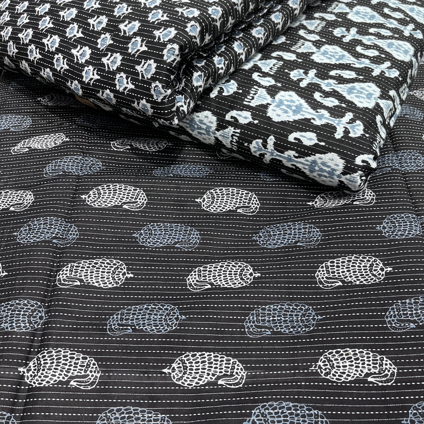 Pure Katha Cotton Prints (Black)