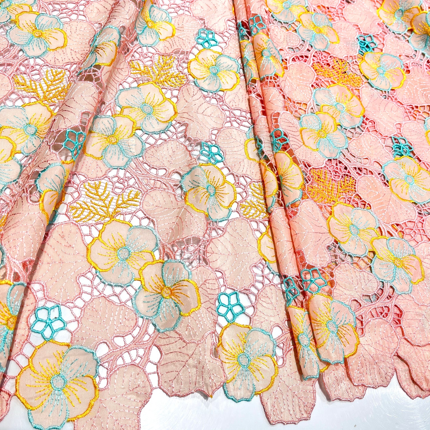 Crepe Hakoba Cutwork Embroidery 52”