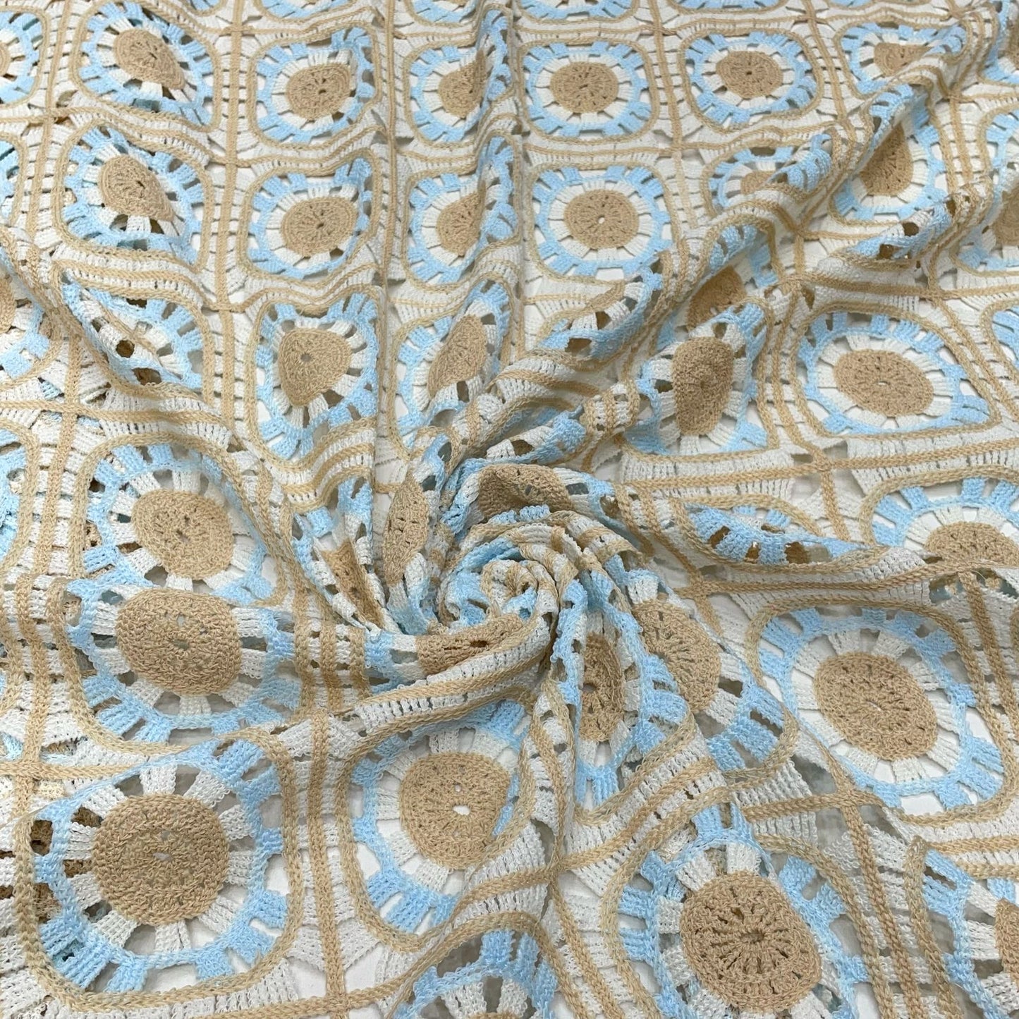 Cutwork Crochet Hakoba Fabric 52”