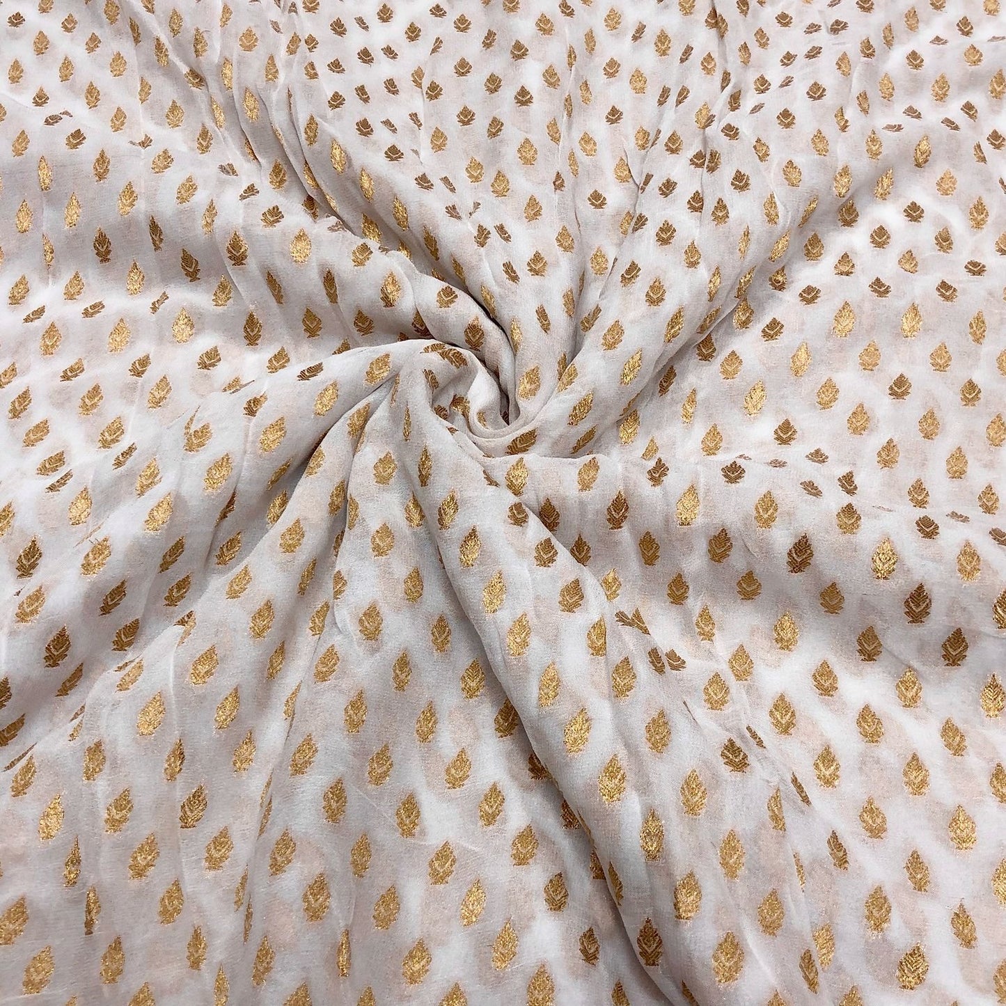 Georgette Buti Jacquard Dyeable
