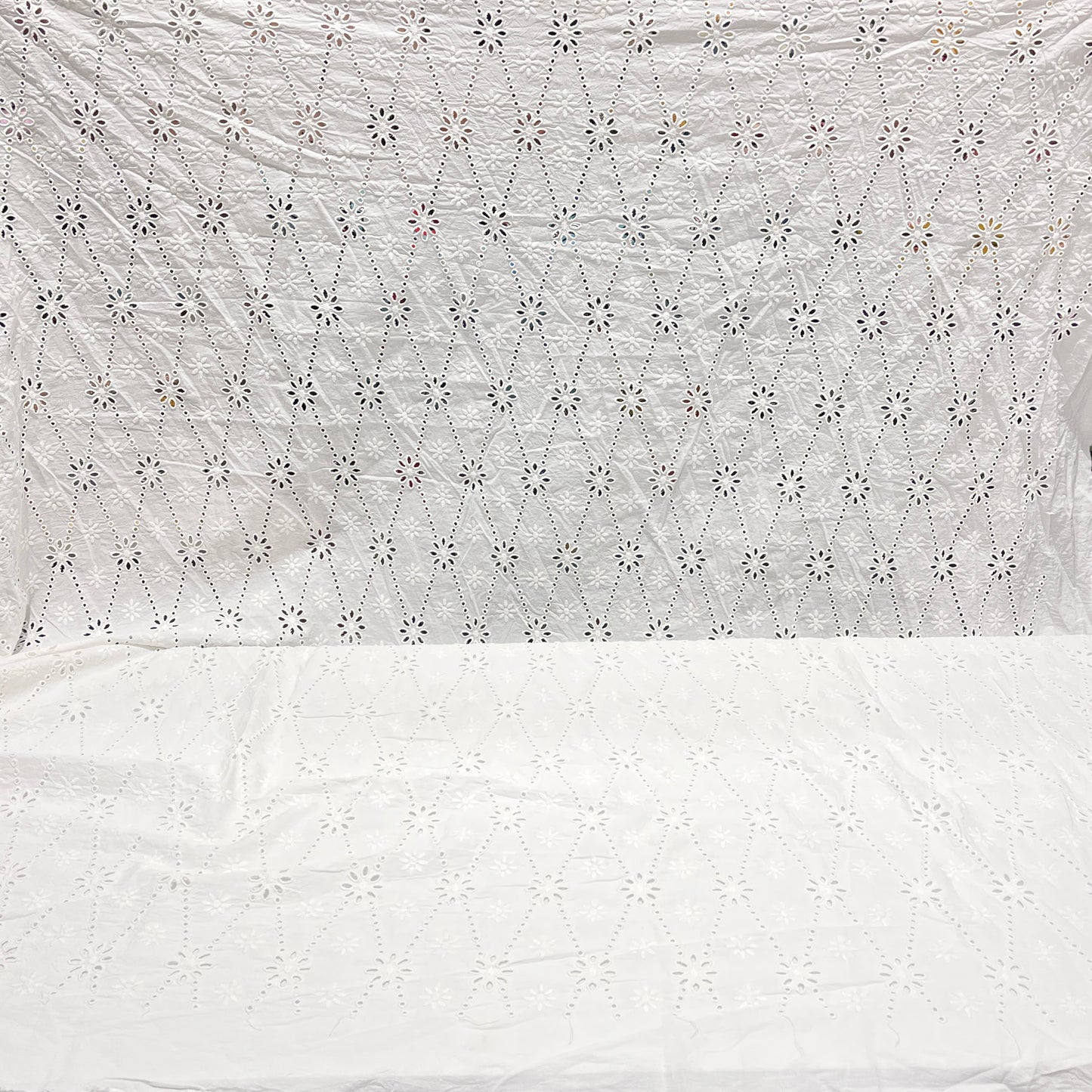 Pure Cotton Hakoba Cutwork Embroidery