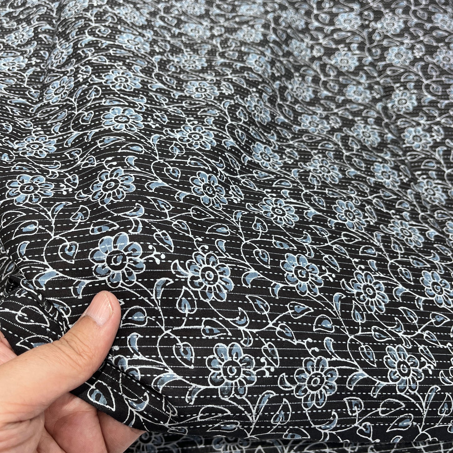 Pure Katha Cotton Prints (Black)