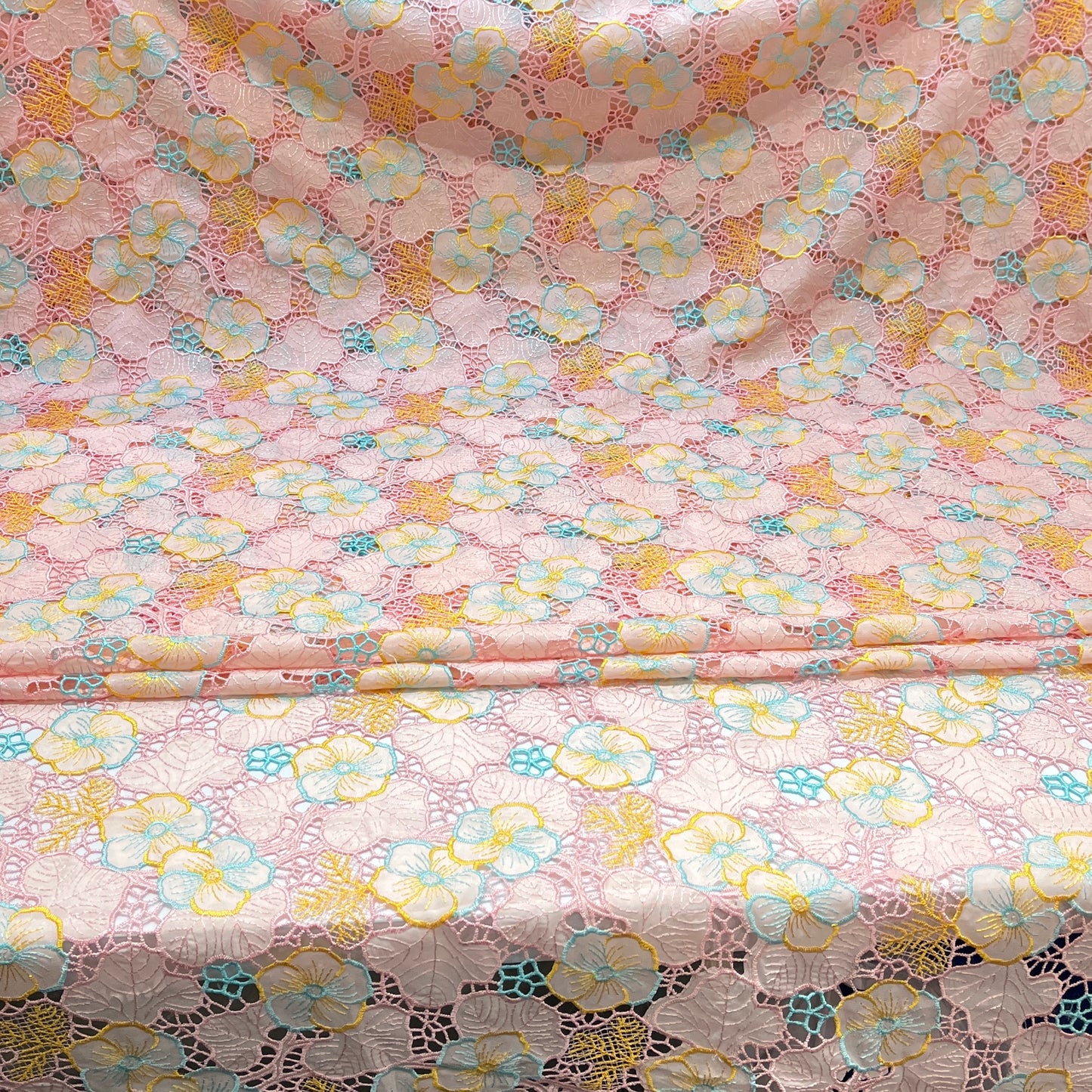 Crepe Hakoba Cutwork Embroidery 52”