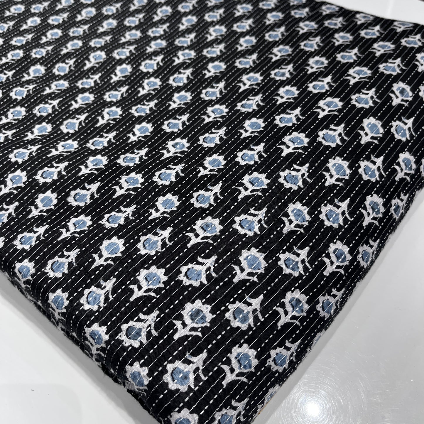 Pure Katha Cotton Prints (Black)