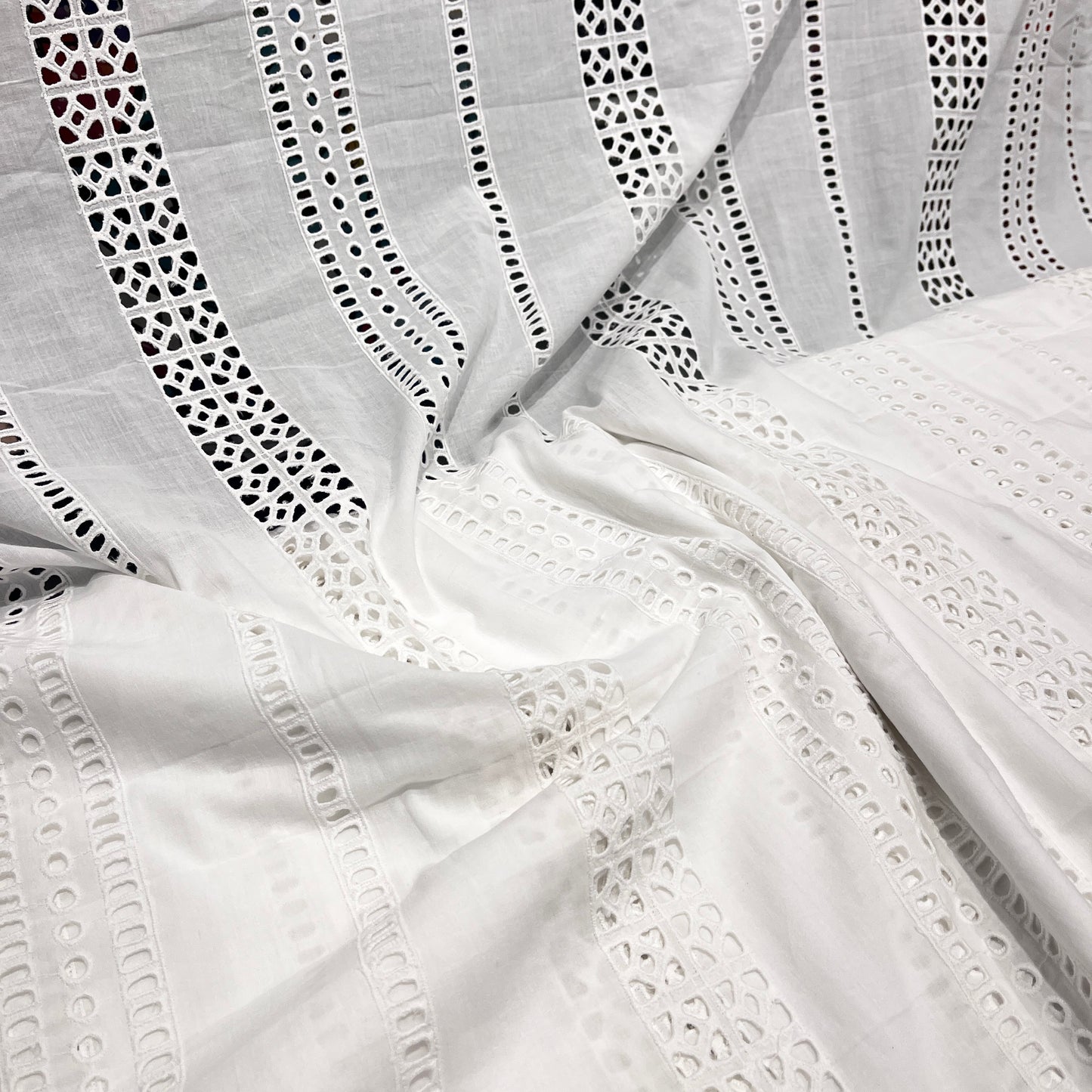 Pure Cotton Hakoba Cutwork Embroidery