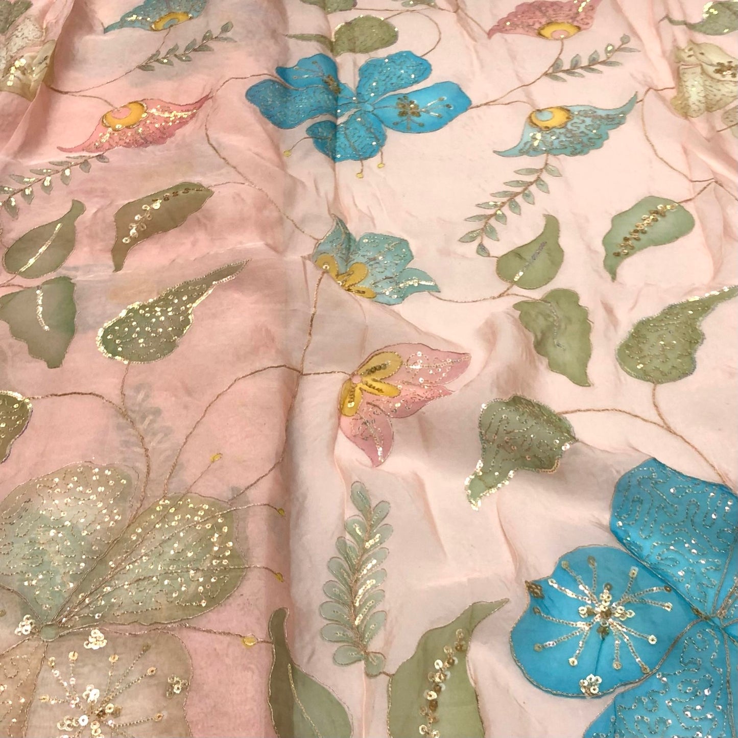 Pure Organza Pastel Embroidery