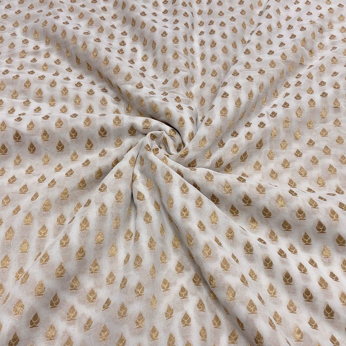 Georgette Buti Jacquard Dyeable