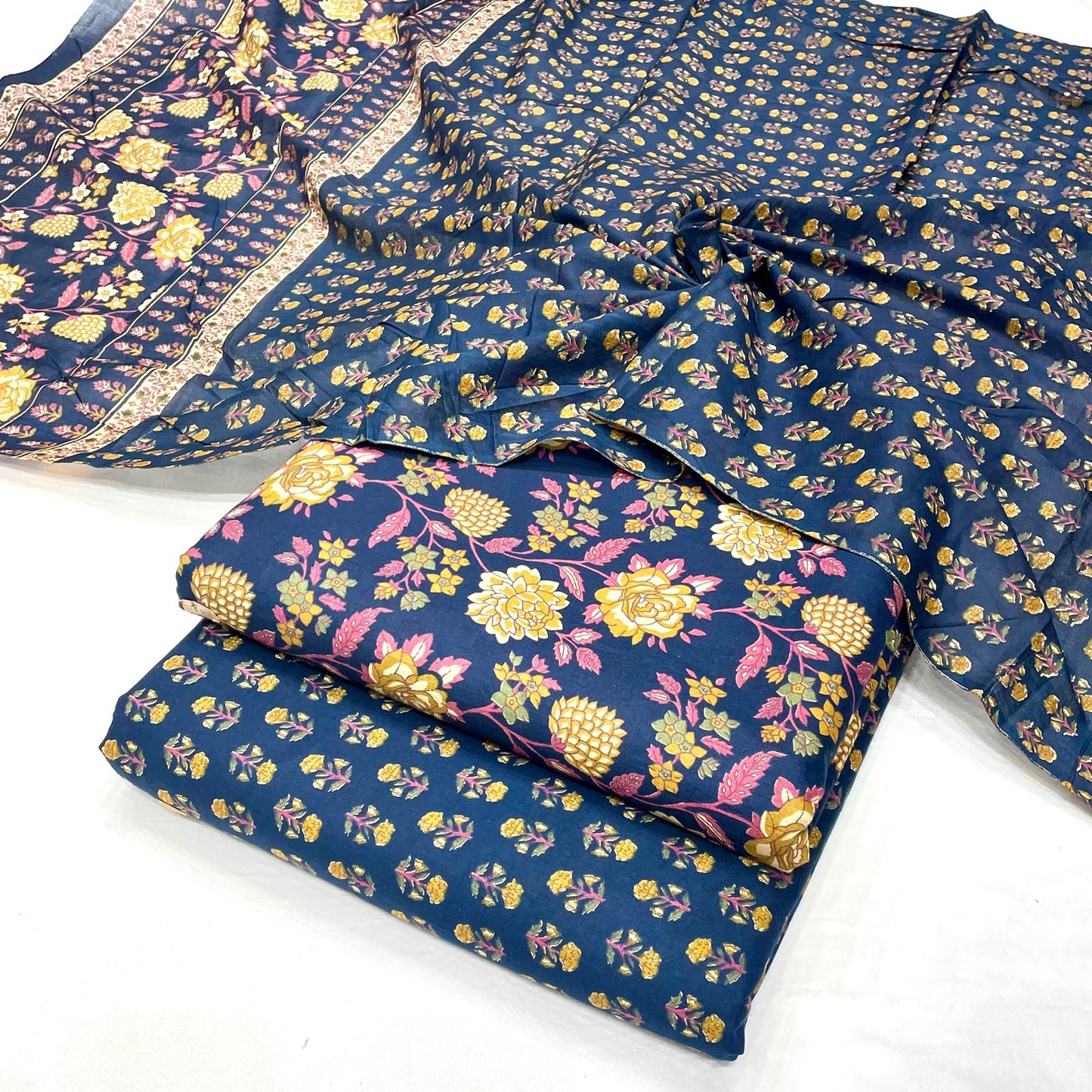 Pure Cotton Printed Suit (Unstitched)