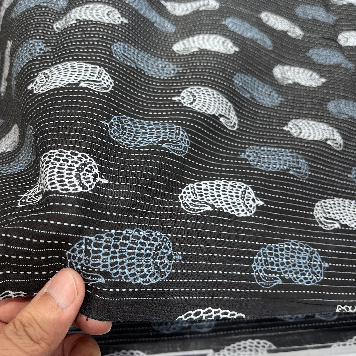 Pure Katha Cotton Prints (Black)