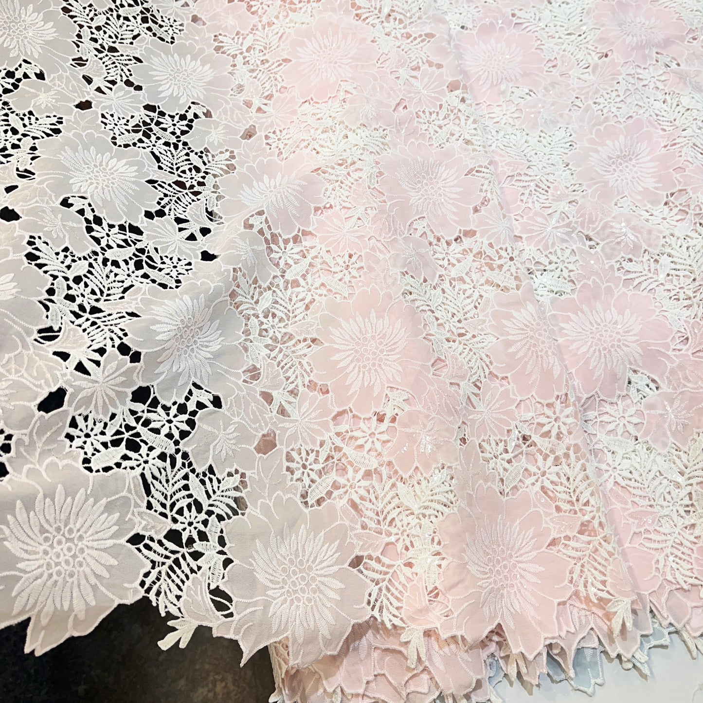 Summer Crepe Hakoba Cutwork Embroidery 52”