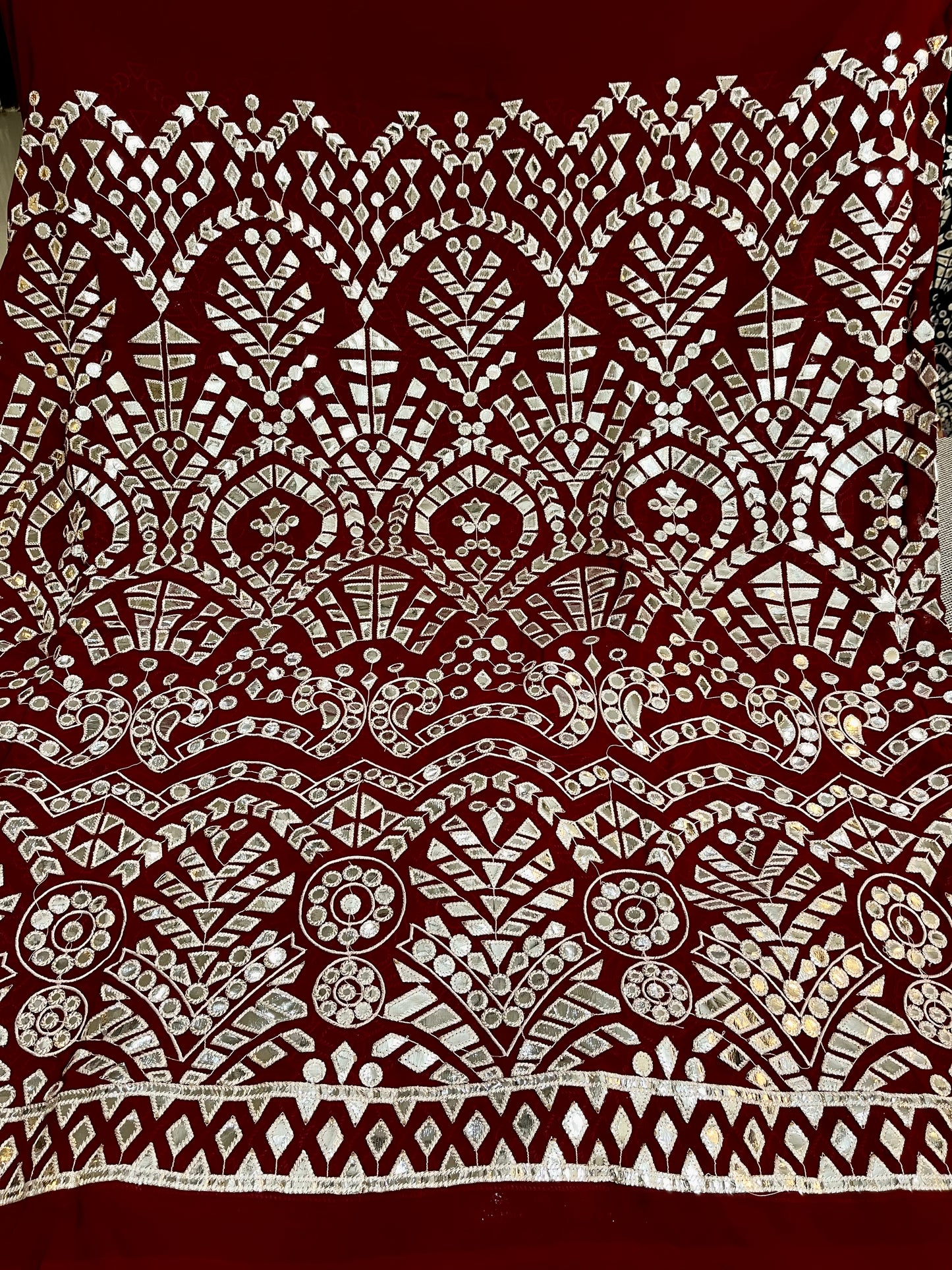 Georgette Gota Embroidery
