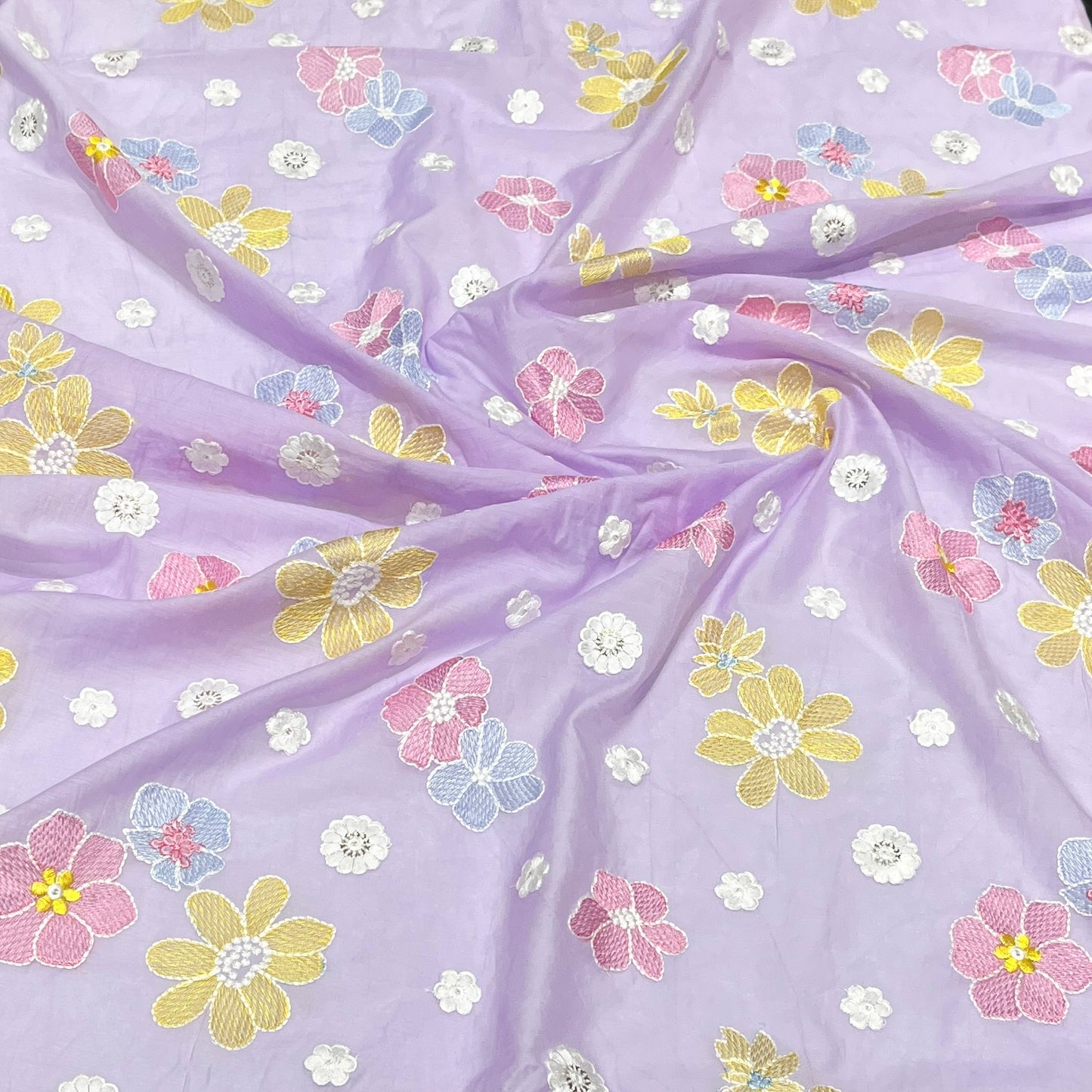 Mul Muslin Embroidered Combo of (Shirt+Dupatta)