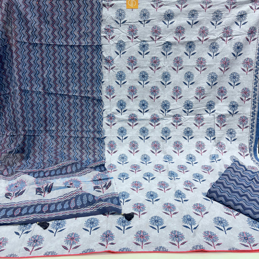 Pure Cotton 3pc Suit (Unstitched)