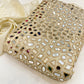 Ivory Tissue Real Mirror Work