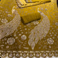 Peacock Crepe Cutdana Nalki Work Unstitched Suit