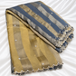 4D Organza Tissue Stripes with Scallop Borders 40” (₹450 per meter)