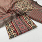 Pure Cotton Ajrakh Printed Suit (Unstitched)