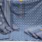 Pure Cotton Indigo Blue Suit (Unstitched)