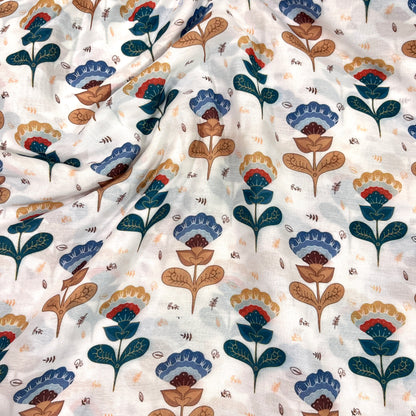 Poly Muslin Floral Prints