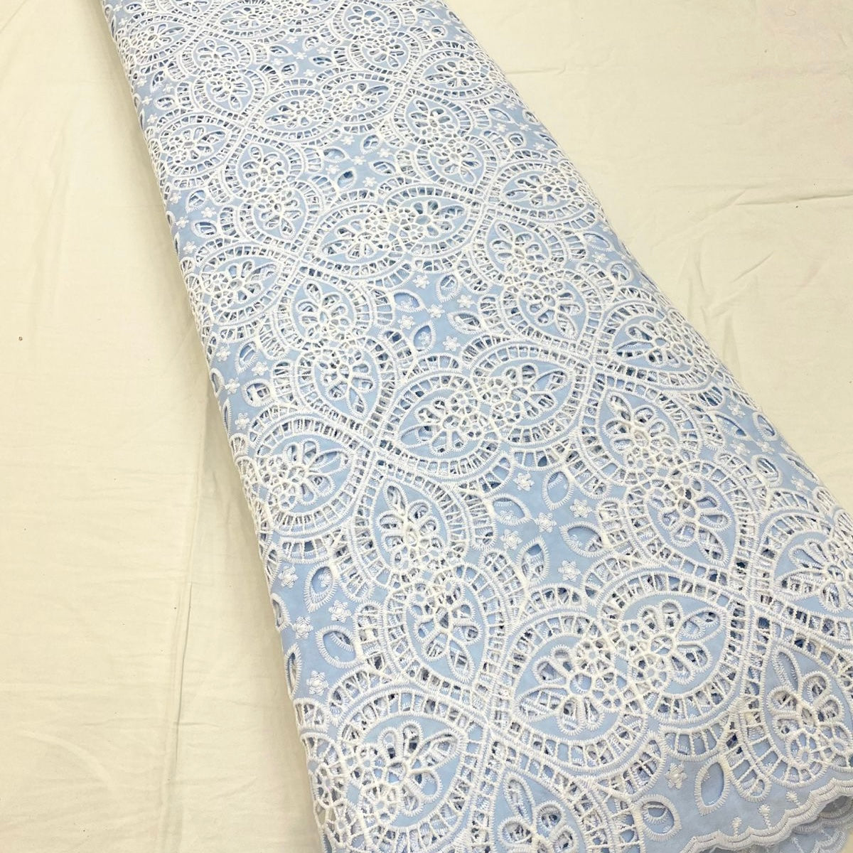 Summer Crepe Cutwork Embroidery