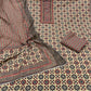 Pure Cotton Ajrakh Printed Suit (Unstitched)