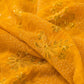 Yellow Heavy Beads & Sequins Embroidered Designer Georgette Fabric (₹950 per meter)
