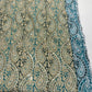 Pure Crepe Paisley Print with Embroidery