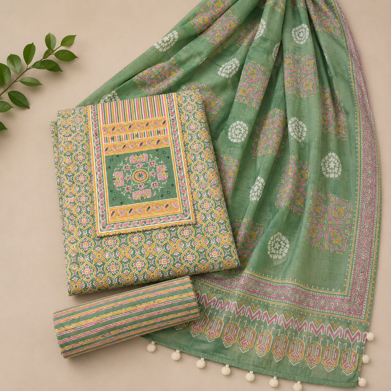 Pure Cotton Printed Unstitched Suit (₹999 per suit)