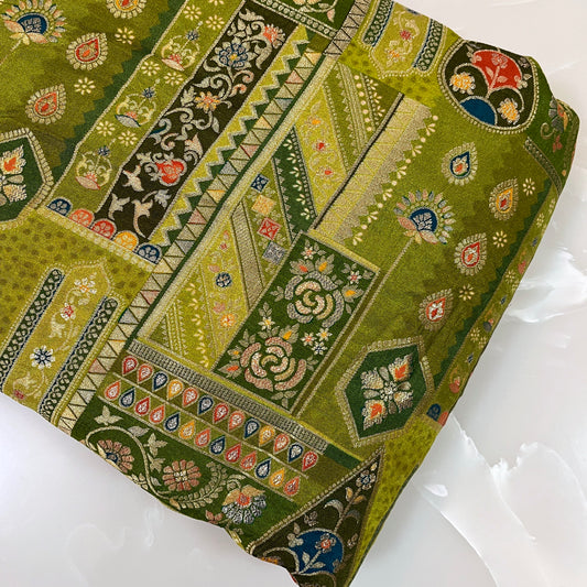 Pure Banarsi Dola Silk Soft Brocades