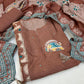 Premium Brown Printed Dola Silk Unstitched Suit Set | Printed Dupatta & Soft Silk Bottom (₹3350 per suit)