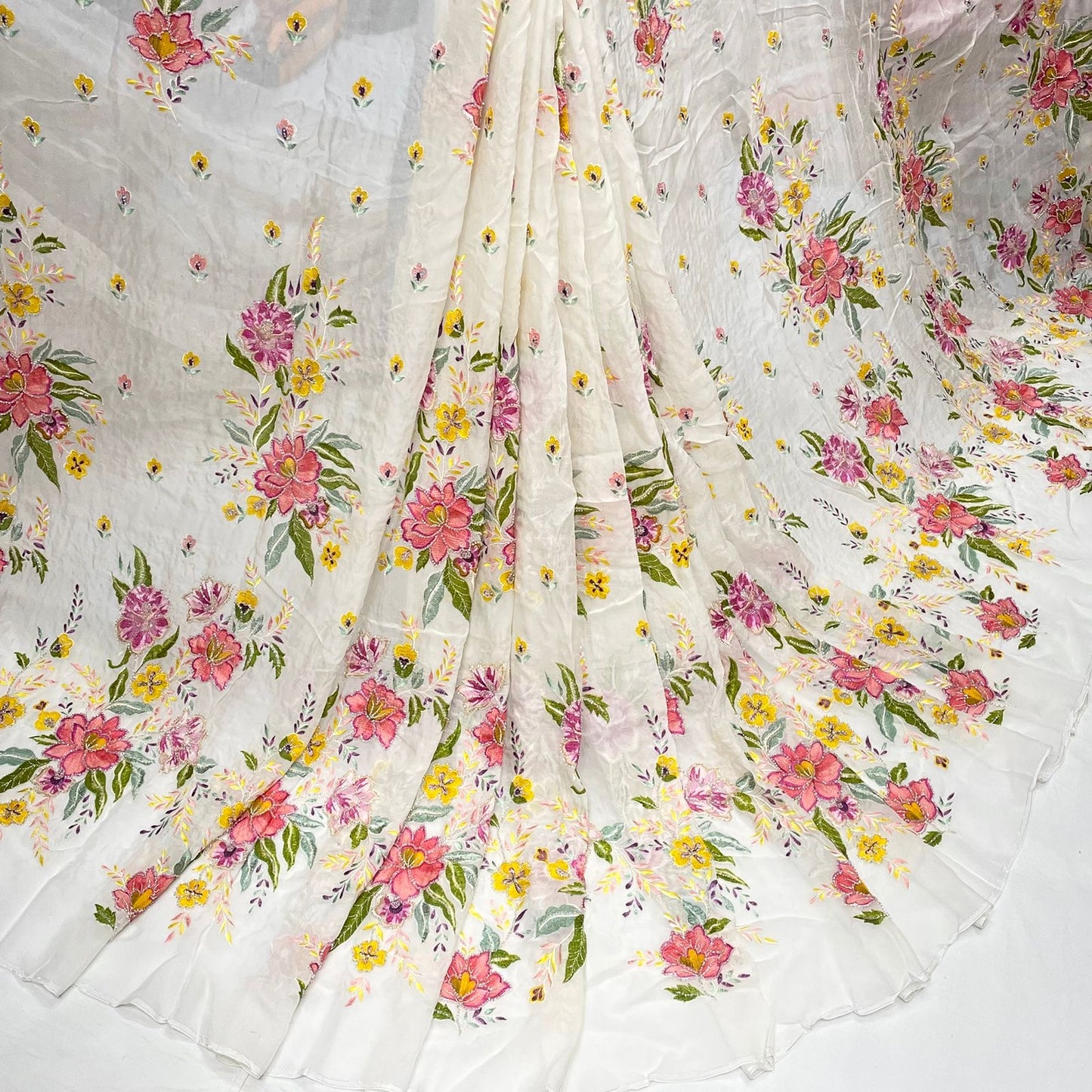 Pure Organza Position Cutdana Work