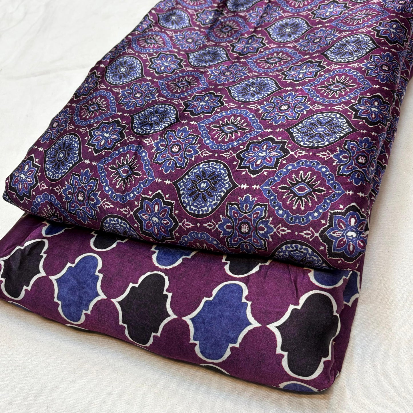 Pure Modal Satin Ajrakh Prints