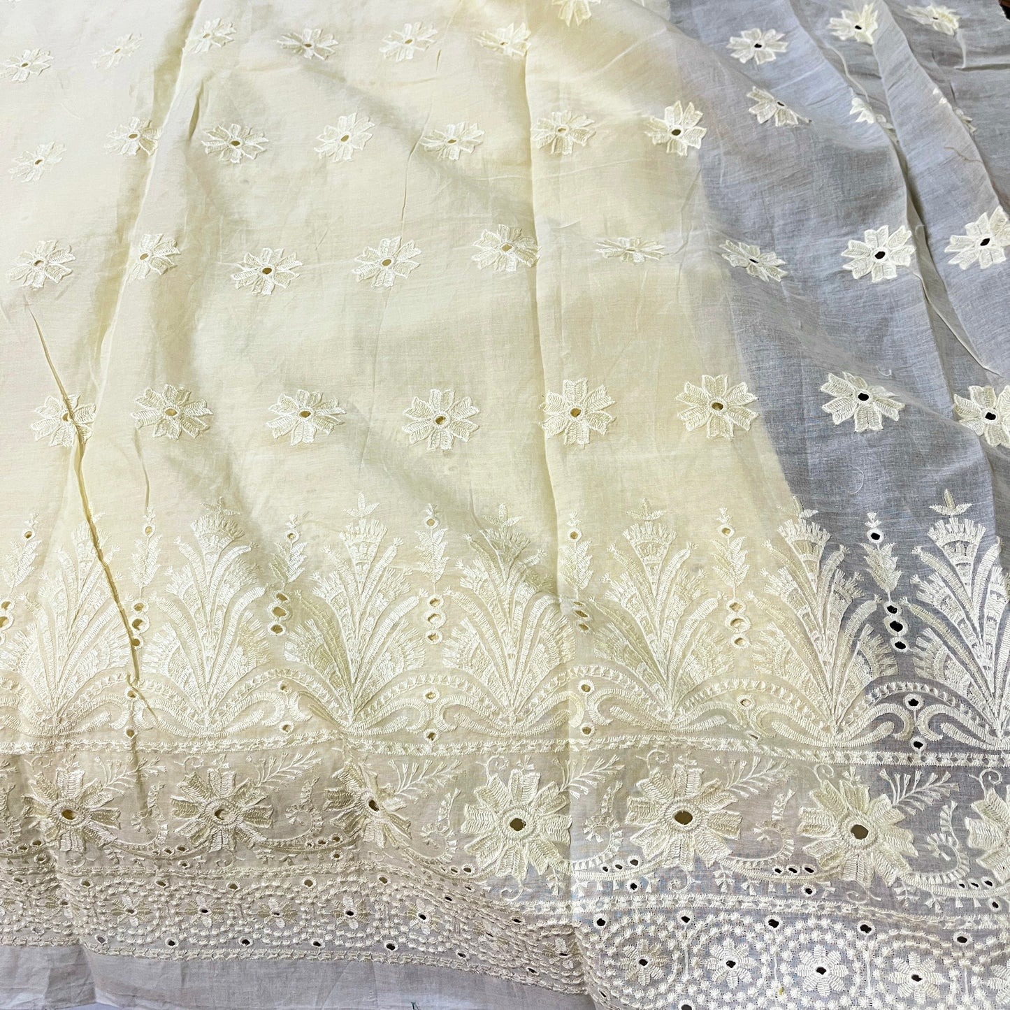 Pure Voile Cotton Cutwork Embroidery
