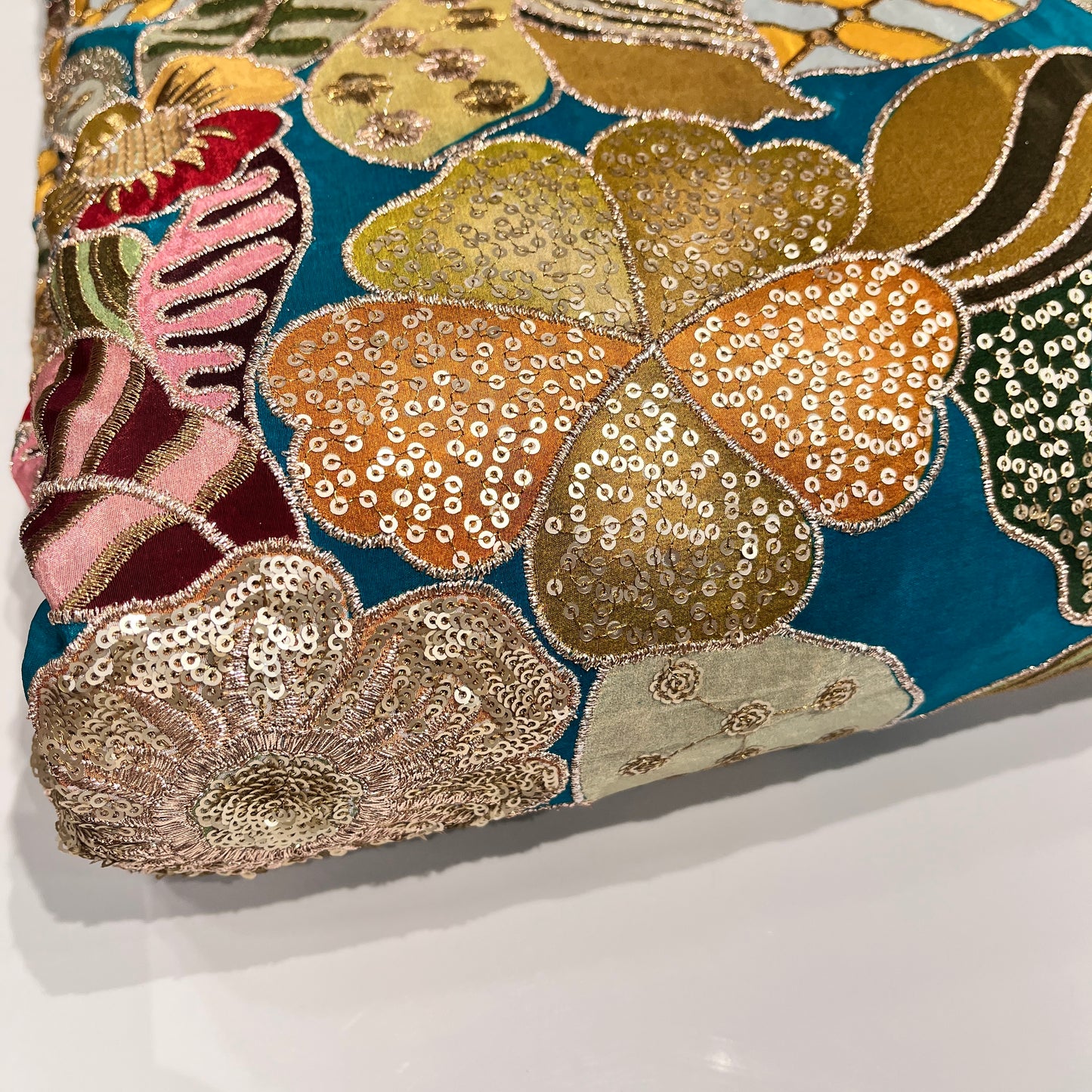 Pure Crepe Print with Embroidery