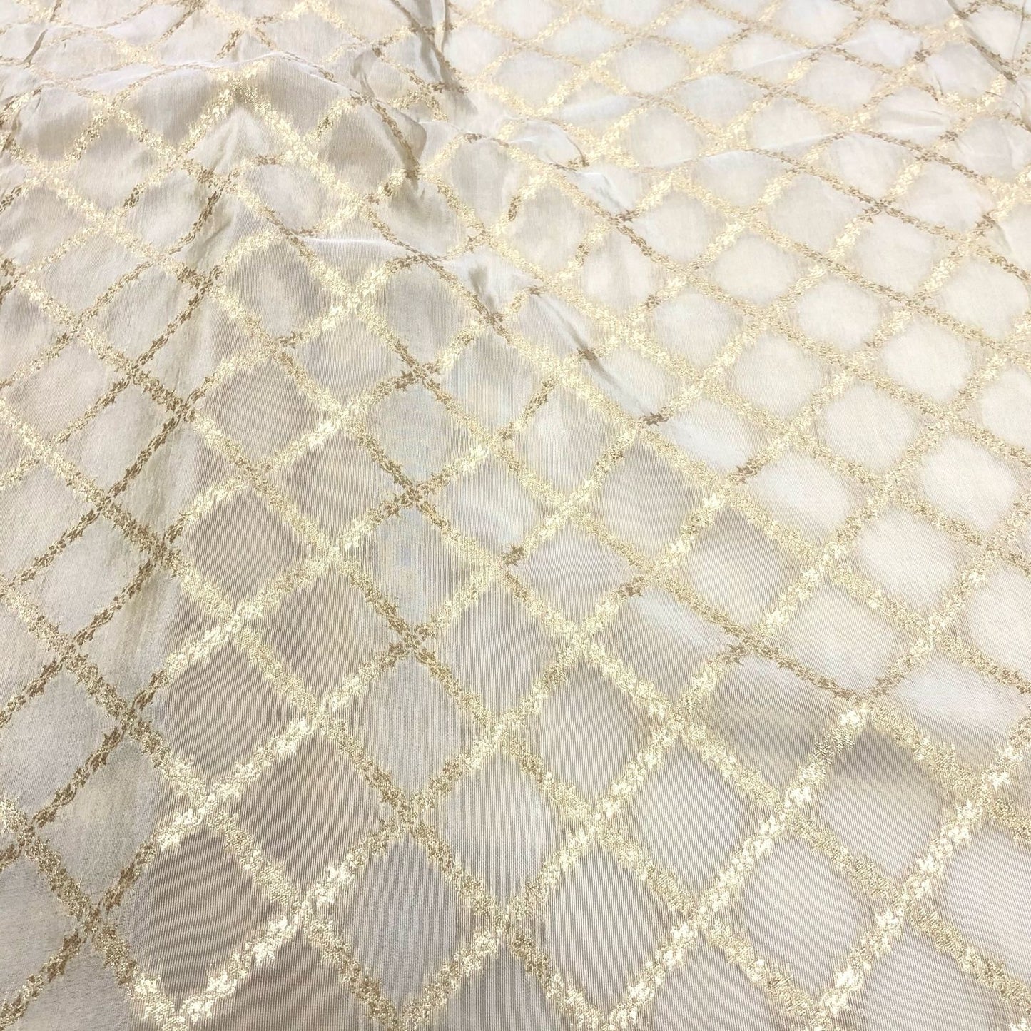 Pure Georgette Tissue Jacquard Dyeable