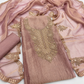 Premium Crush Tissue Embroidered Unstitched Suit Set | Festive Wear Dress Material | 4 Colours (₹4400 per suit)