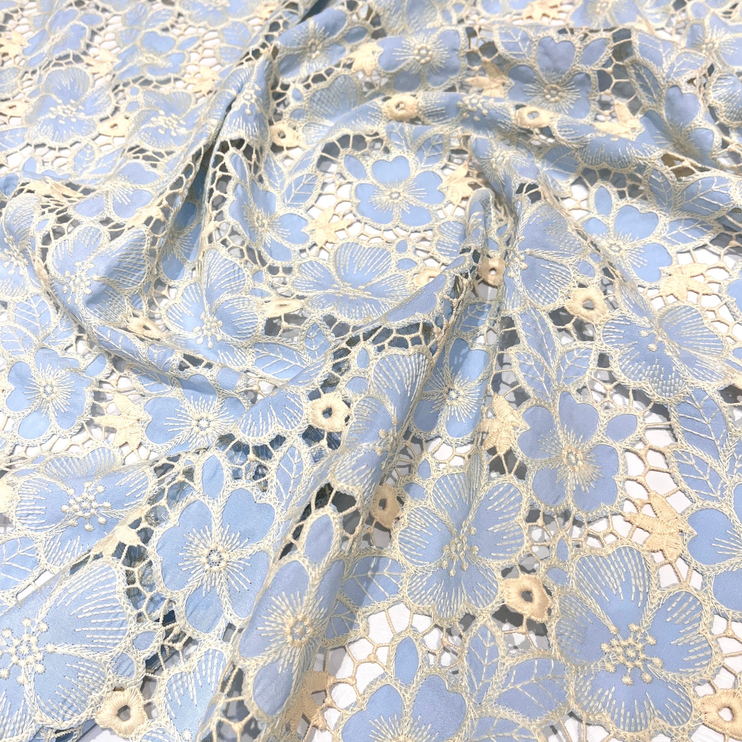 Summer Crepe Hakoba Cutwork Embroidery