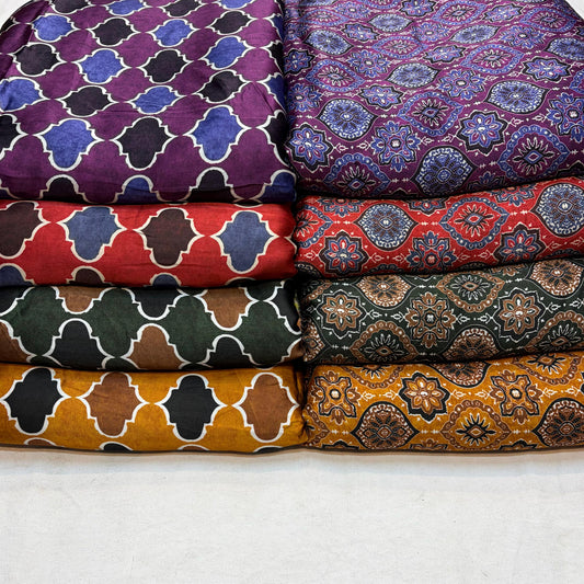 Pure Modal Satin Ajrakh Prints