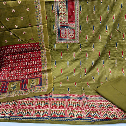 Pure Cotton Printed Suit (Unstitched)