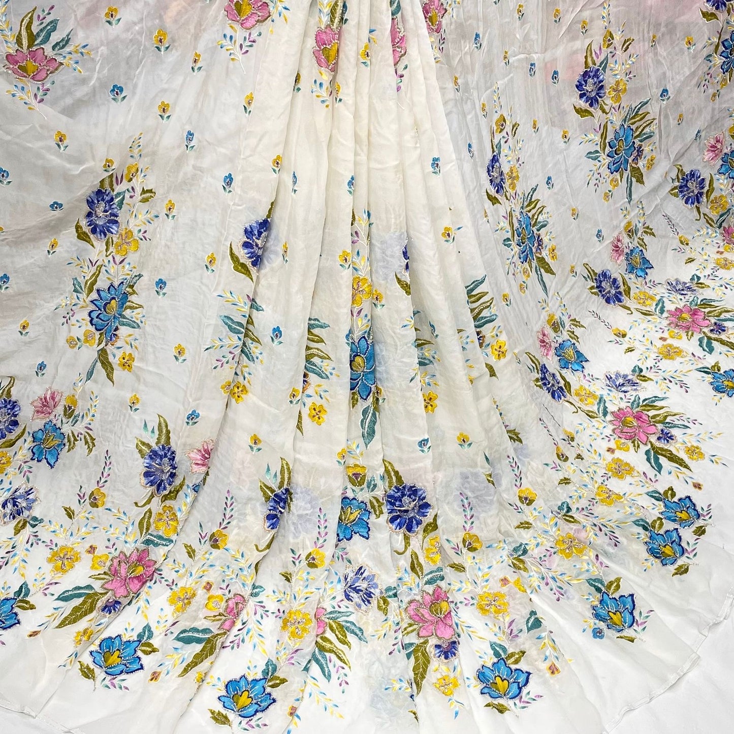 Pure Organza Position Cutdana Work